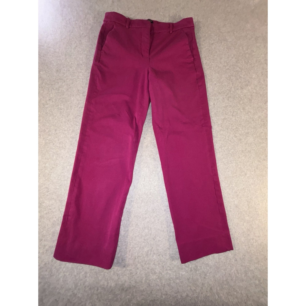 J Crew Kallie Pant Womens Size 4 Pink Chino Straight Casual Stretch Pants
